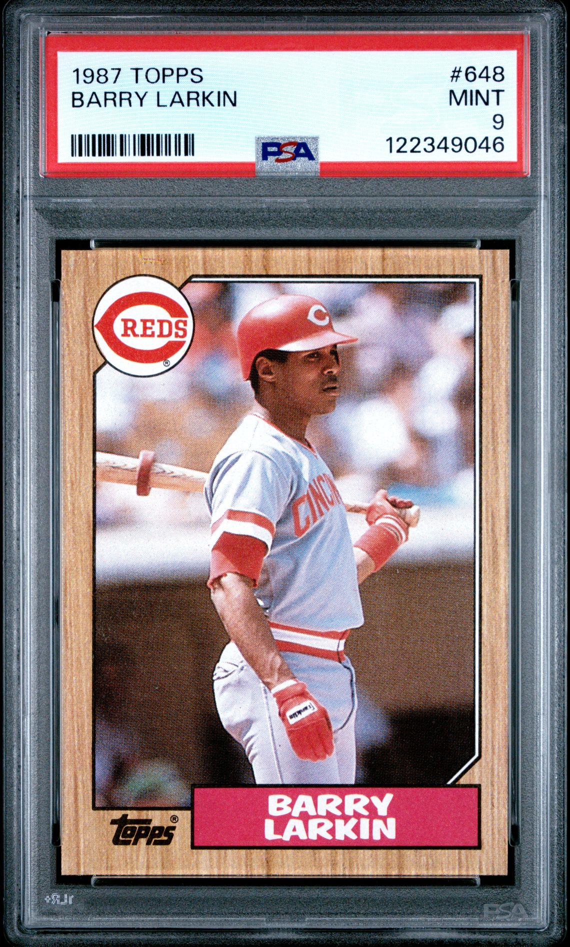 1987 Topps Barry Larkin #648 Mint 9 front