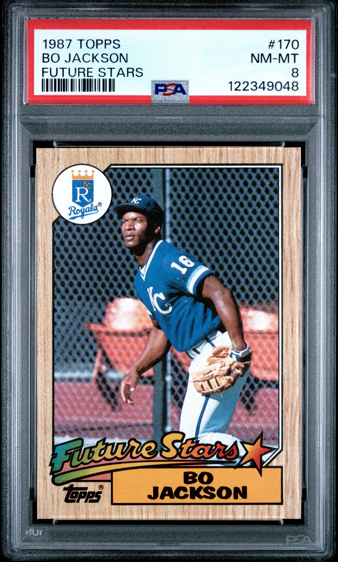 1987 Topps Bo Jackson #170 (Future Stars) Nm-Mt 8 front