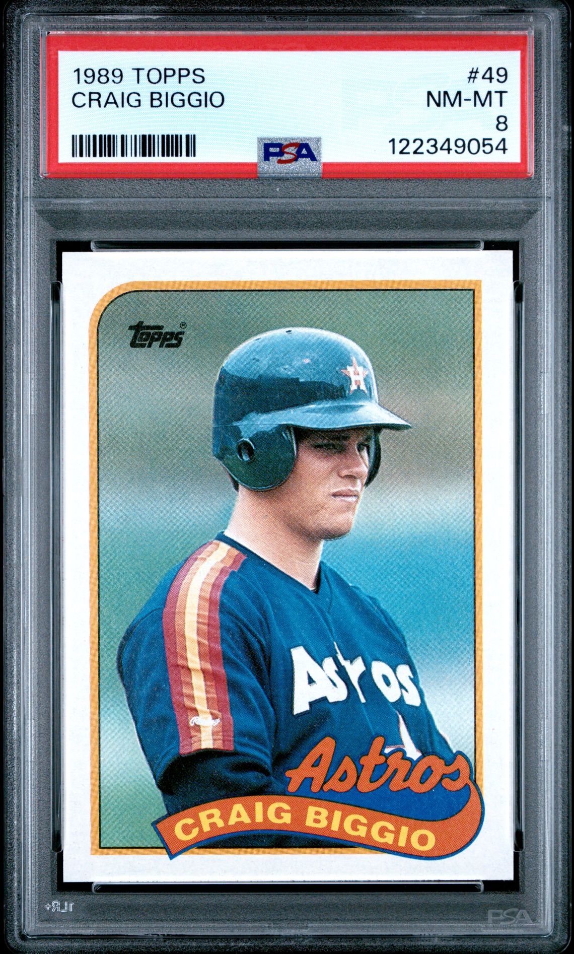 1989 Topps Craig Biggio #49 Nm-Mt 8 front