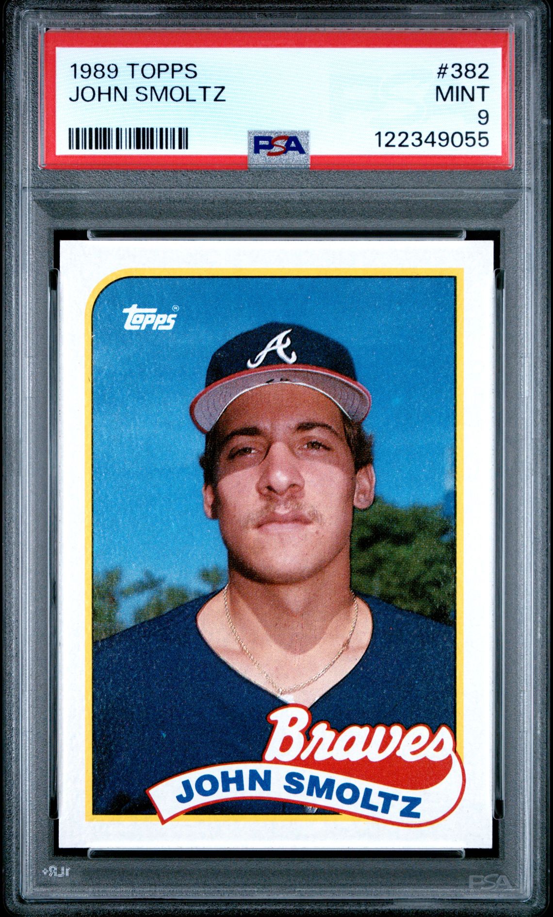 1989 Topps John Smoltz #382 Mint 9 front