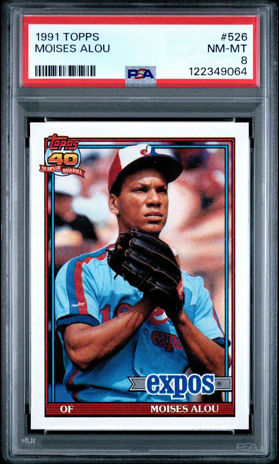 1991 Topps Moises Alou #526 Nm-Mt 8 front