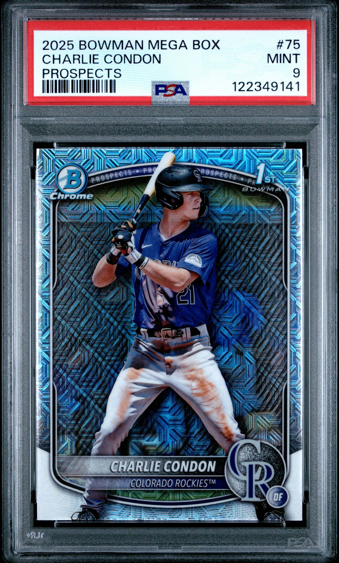 2025 Bowman Mega Box Chrome Prospects Charlie Condon #75 Mint 9 front