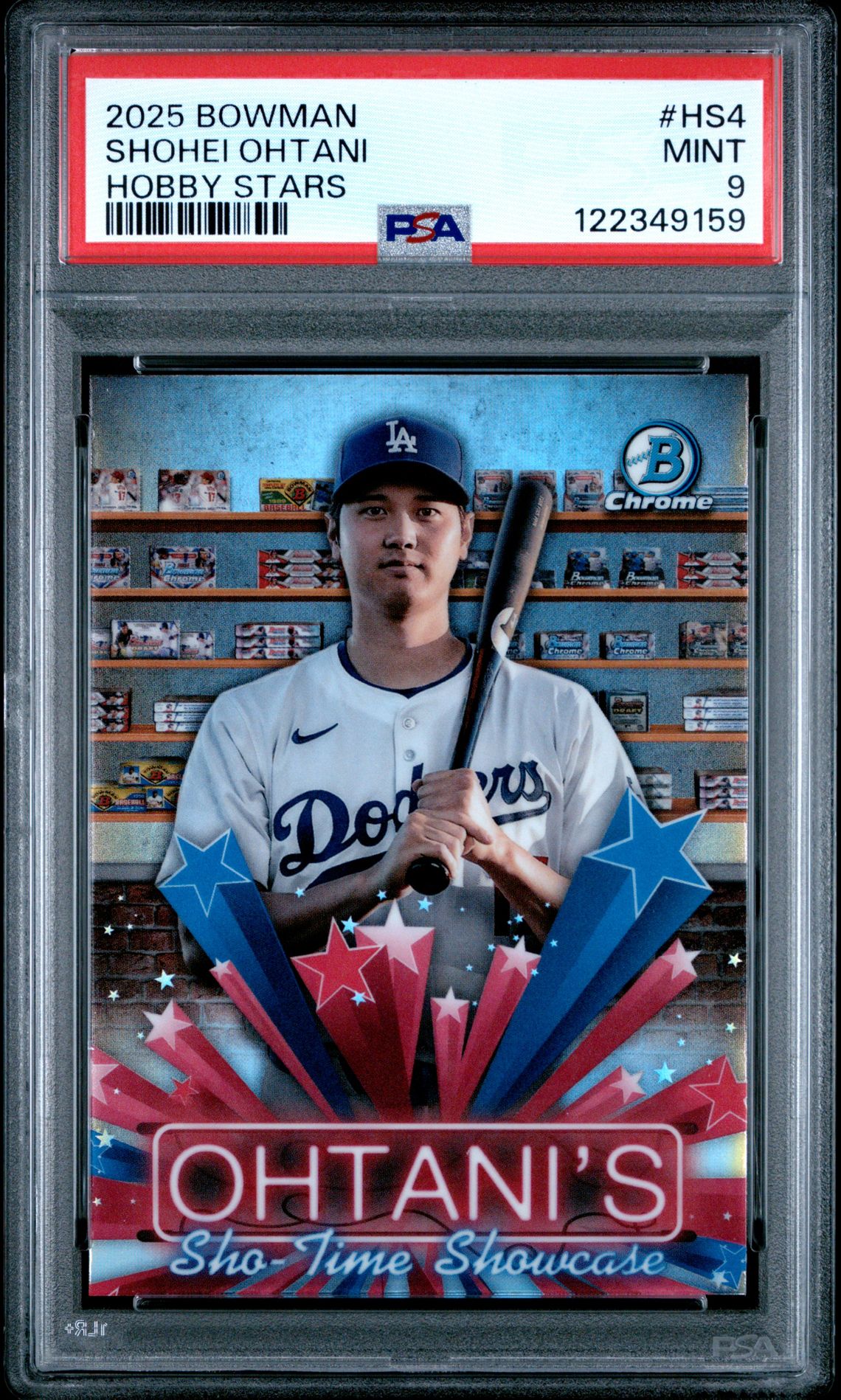 2025 Bowman Hobby Stars Shohei Ohtani #Hs4 Mint 9 front