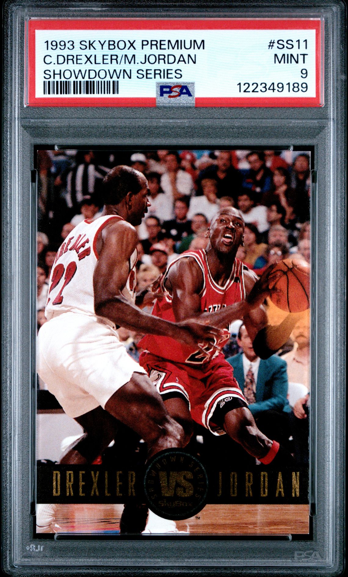 1993 Skybox Premium Showdown Series C.drexler/M.jordan #Ss11 (Showdown Series) Mint 9 front