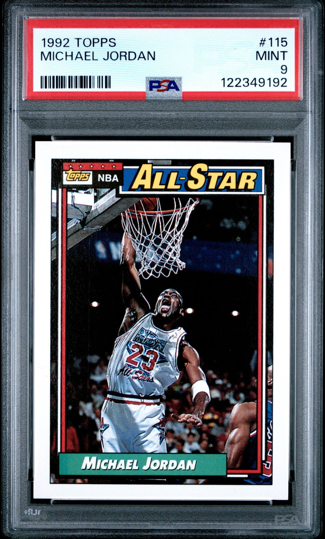 1992 Topps Michael Jordan #115 Mint 9 front