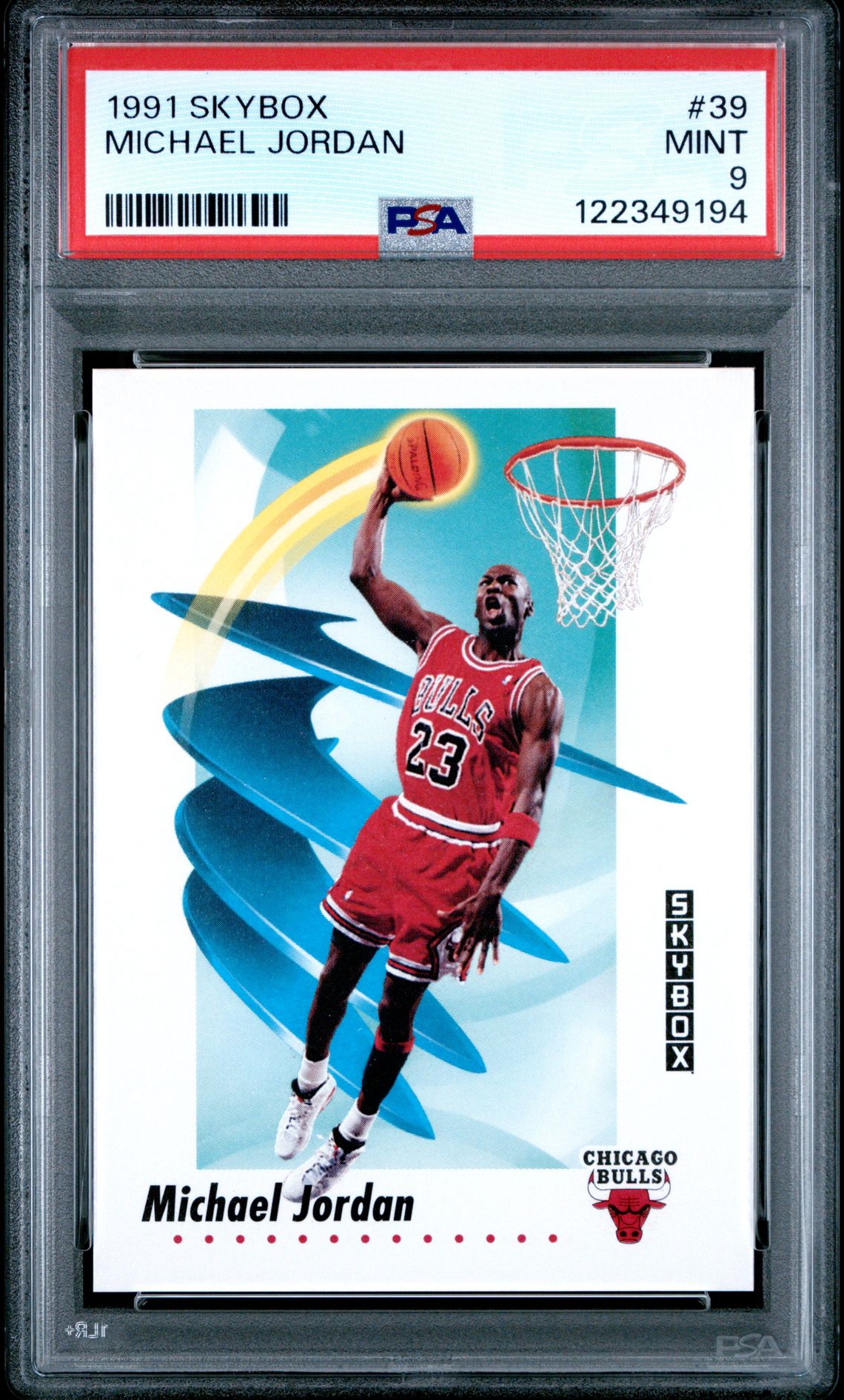 1991 Skybox Michael Jordan #39 Mint 9 front