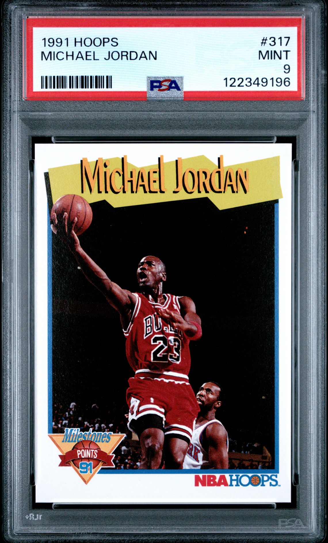 1991 Hoops Michael Jordan #317 Mint 9 front