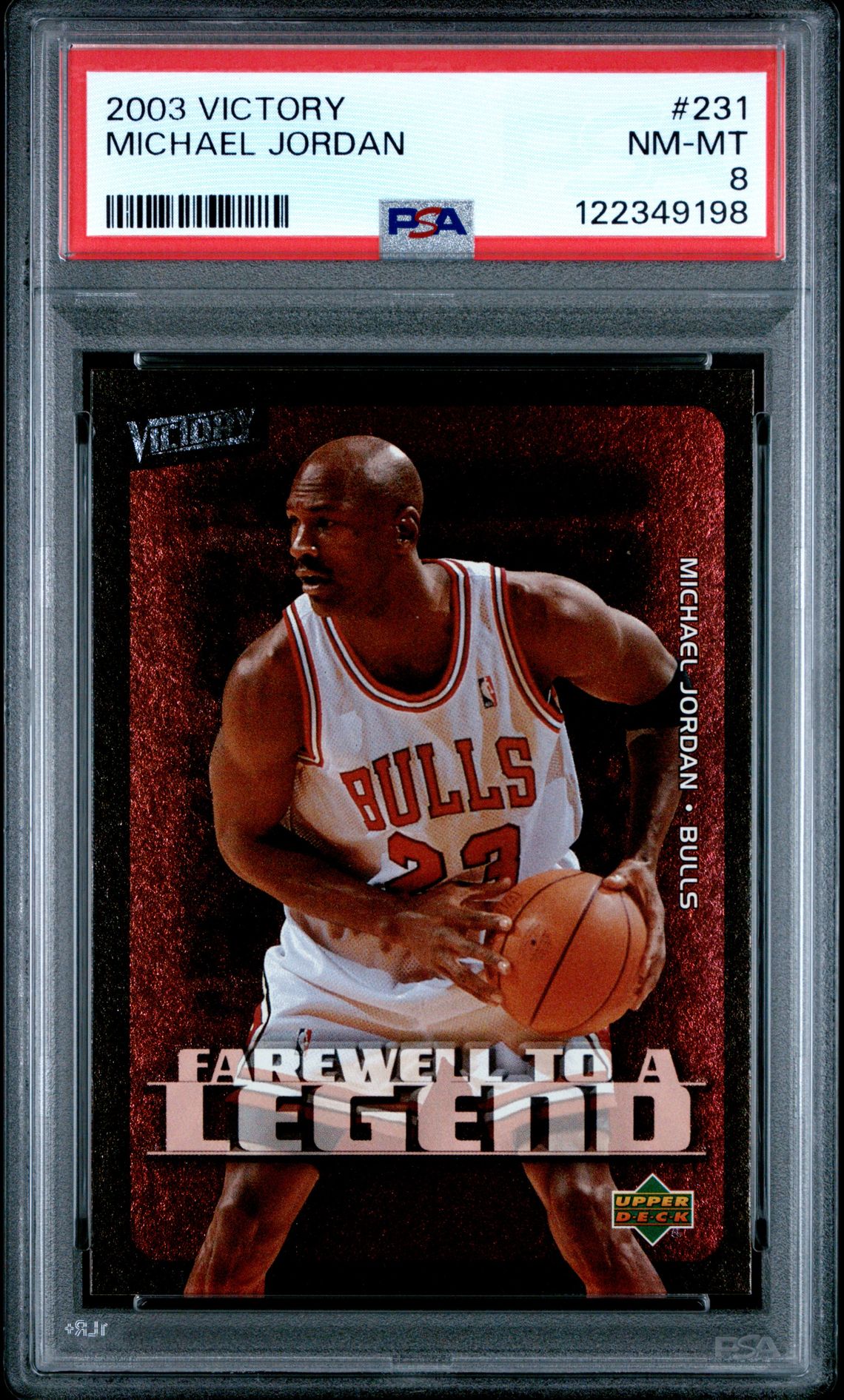 2003 Upper Deck Victory Michael Jordan #231 Nm-Mt 8 front