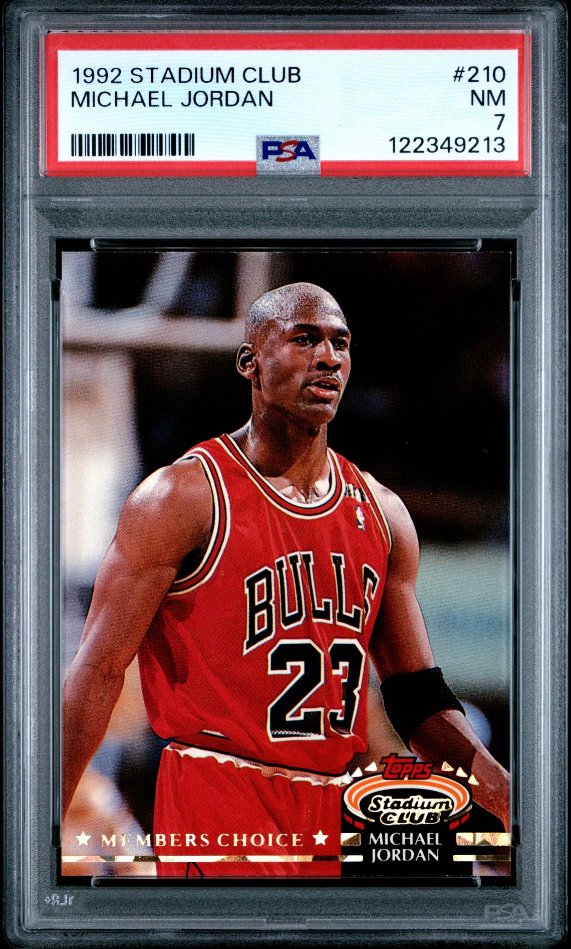 1992 Stadium Club Michael Jordan #210 Nm 7 front