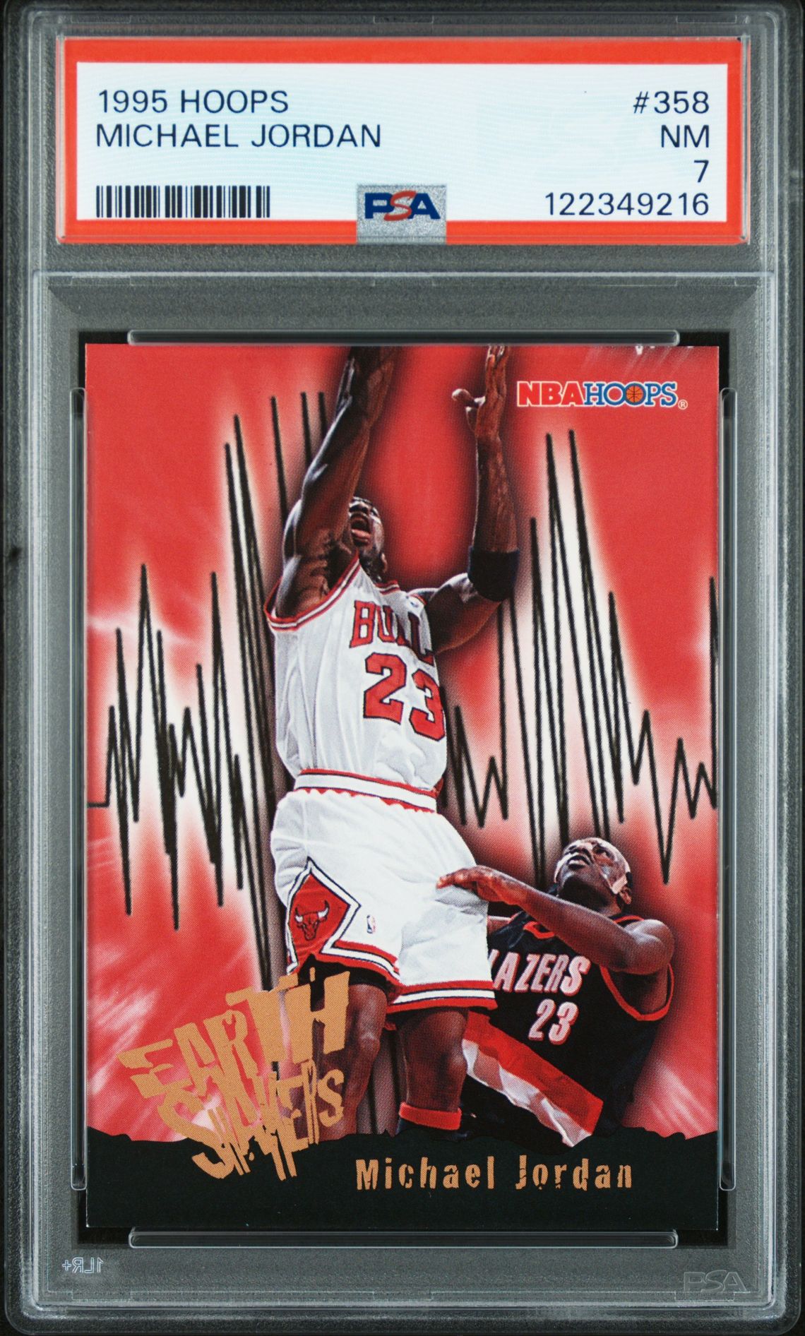 1995 Hoops Michael Jordan #358 Nm 7 front