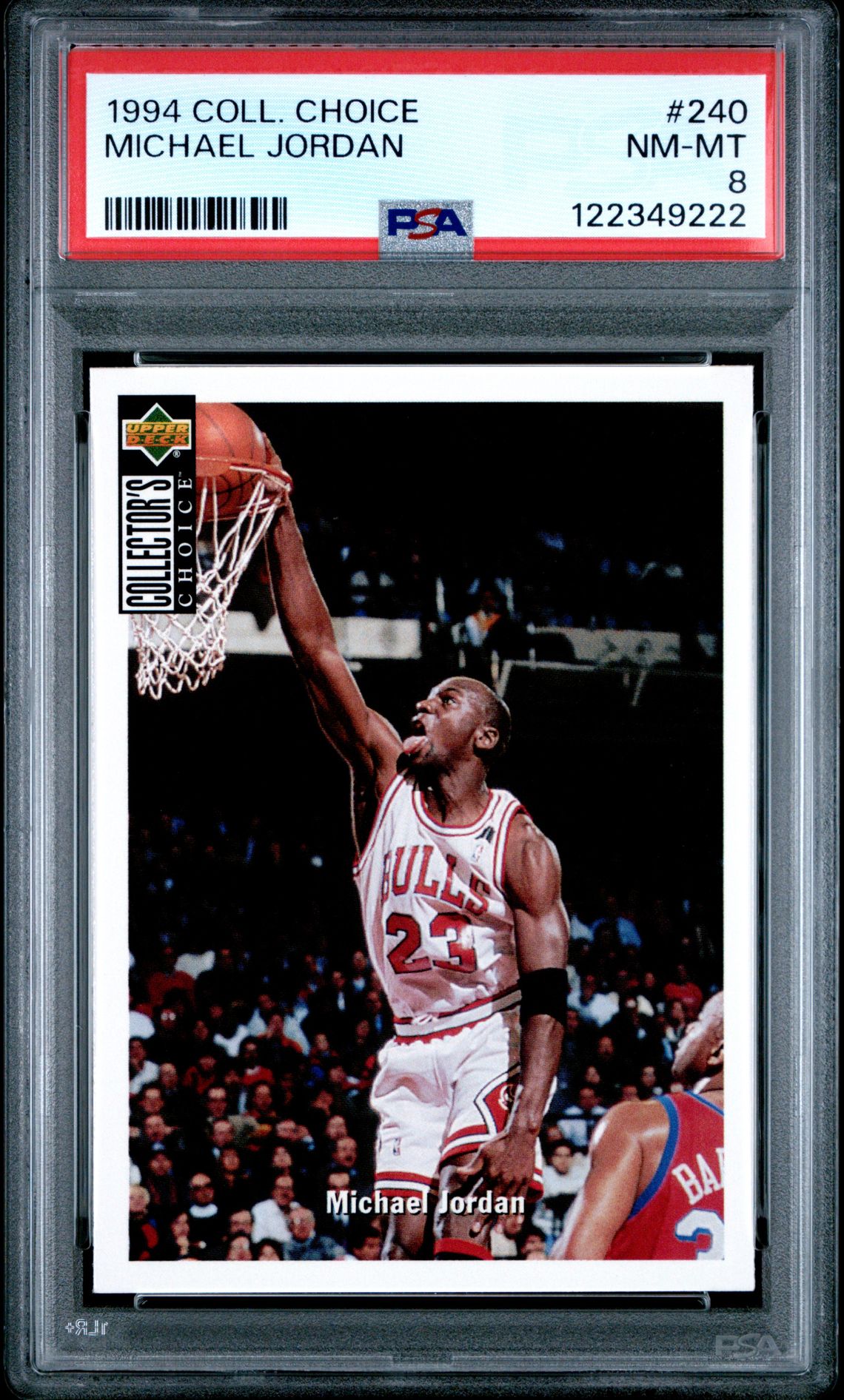 1994 Collector's Choice Michael Jordan #240 Nm-Mt 8 front