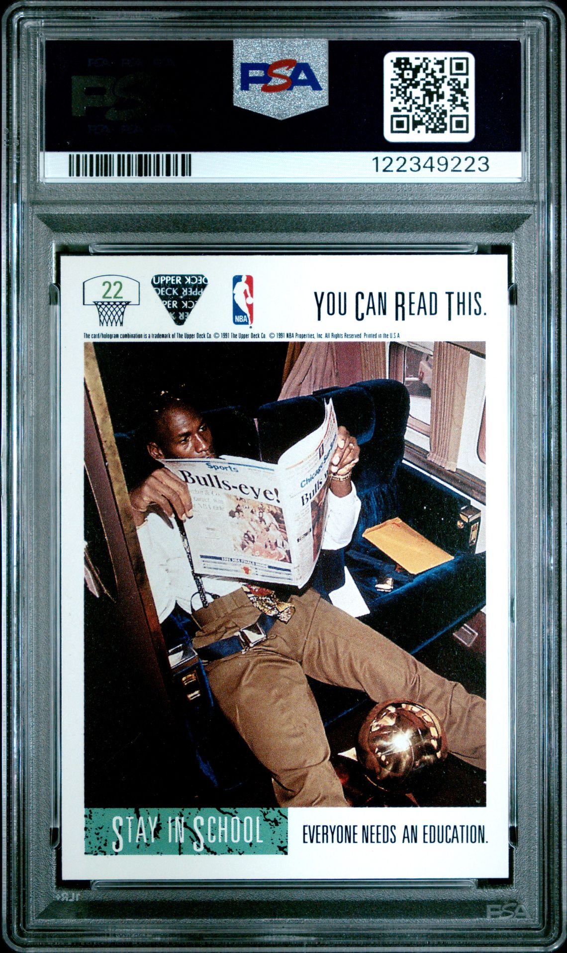 1991 Upper Deck Michael Jordan #22 Nm-Mt 8 back