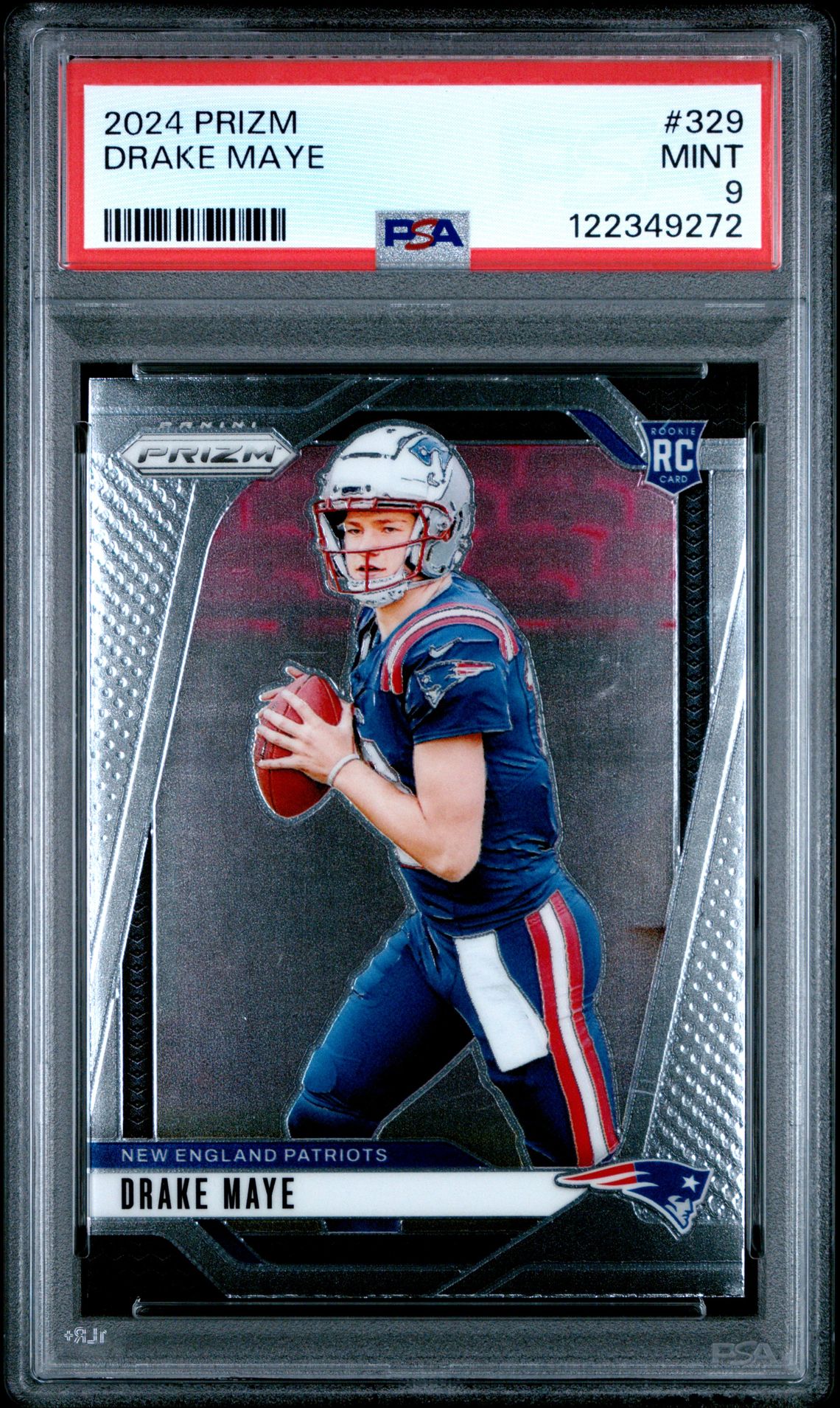 2024 Panini Prizm Drake Maye #329 Mint 9 front