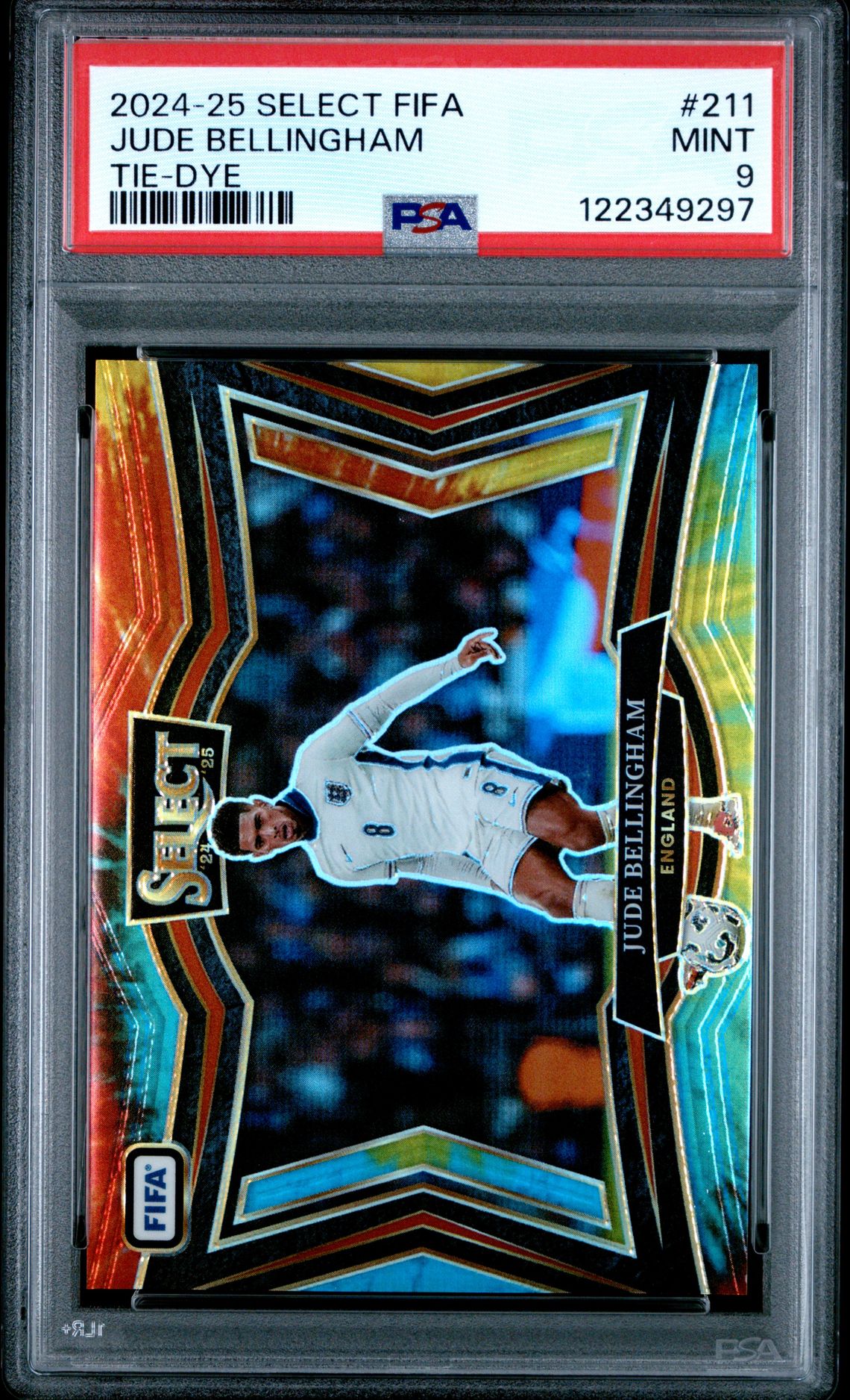 2024-25 Panini Select Fifa Jude Bellingham #211 (Tie-Dye) Mint 9 front