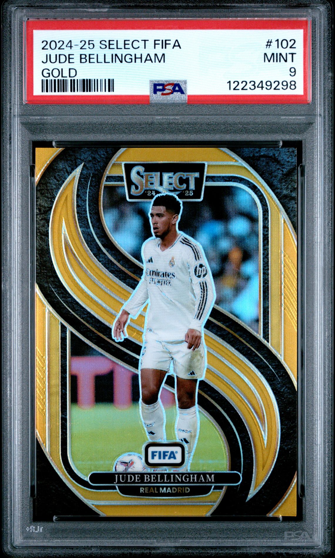2024-25 Panini Select Fifa Jude Bellingham #102 (Gold) Mint 9 front