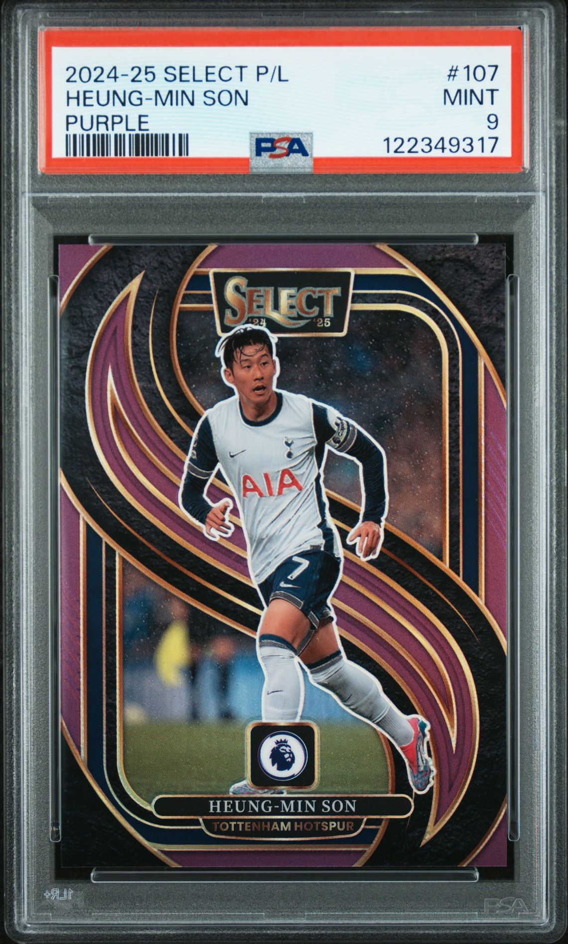 2024-25 Panini Select Premier League Heung-Min Son #107 (Purple) Mint 9 front