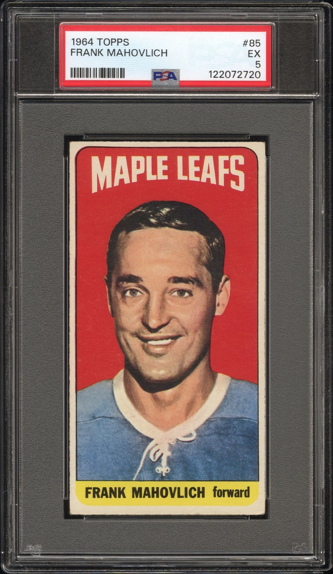1964 Topps Frank Mahovlich #85 Ex 5 front