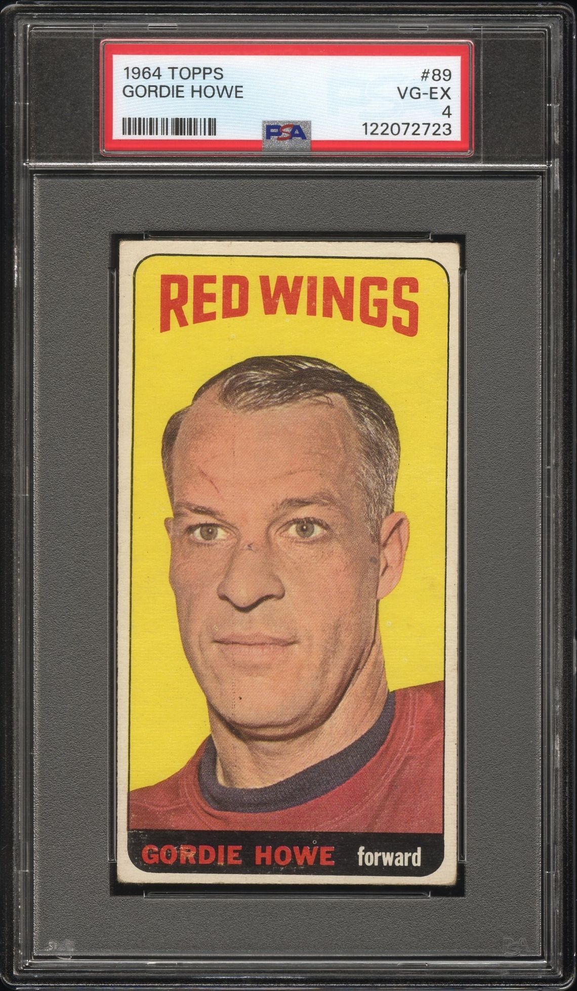 1964 Topps Gordie Howe #89 Vg-Ex 4 front