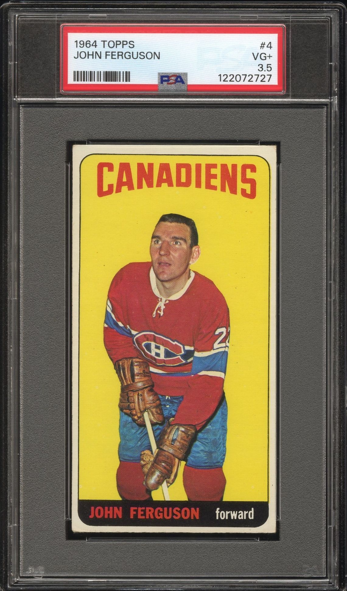 1964 Topps John Ferguson #4 Vg+ 3.5 front