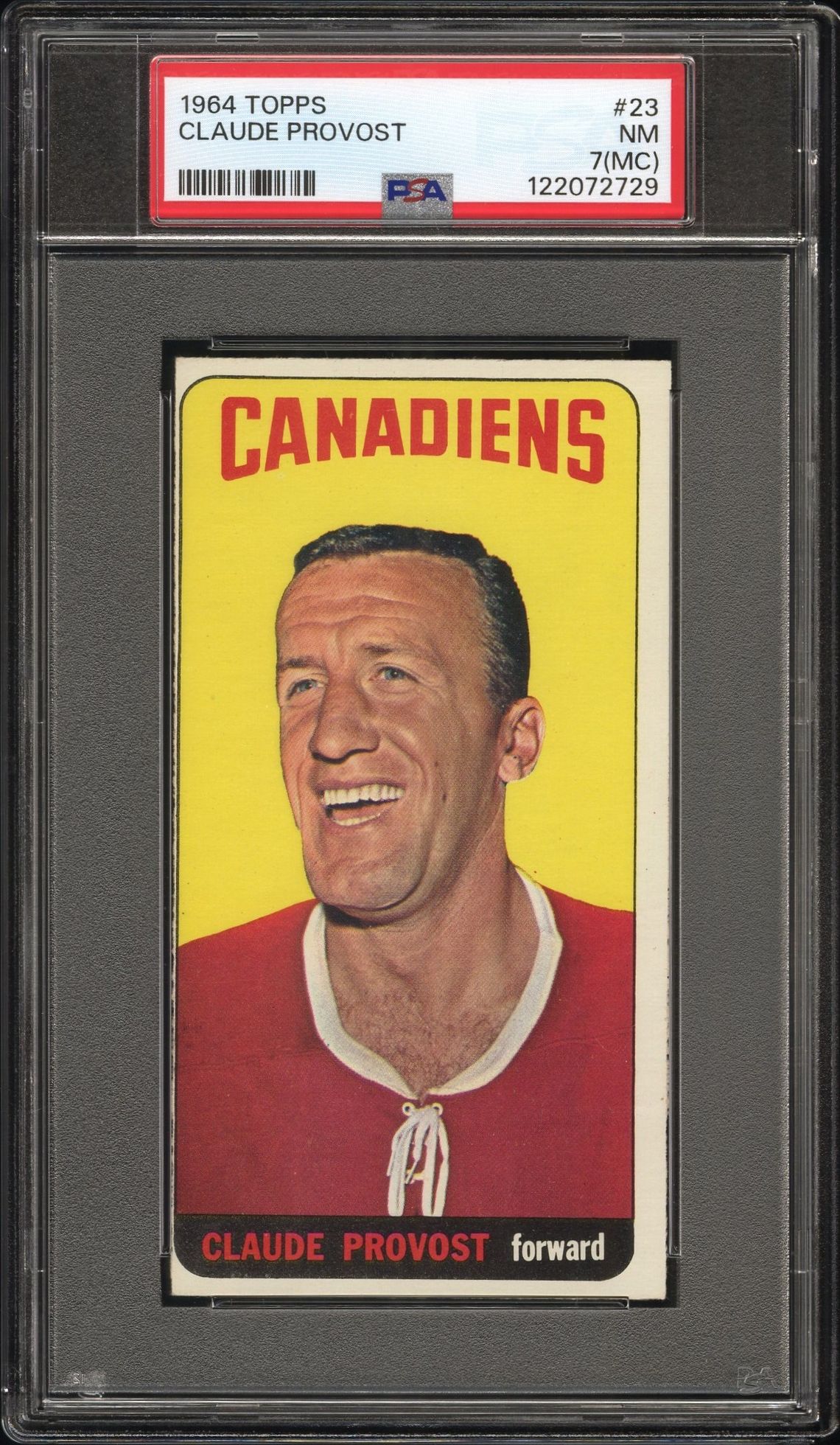 1964 Topps Claude Provost #23 Nm 7 (Mc) front