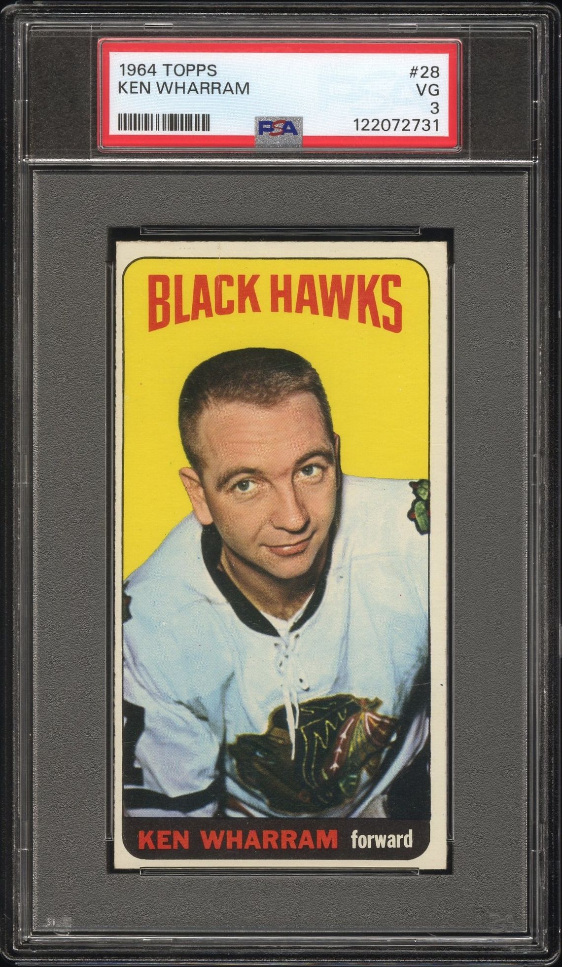 1964 Topps Ken Wharram #28 Vg 3 front