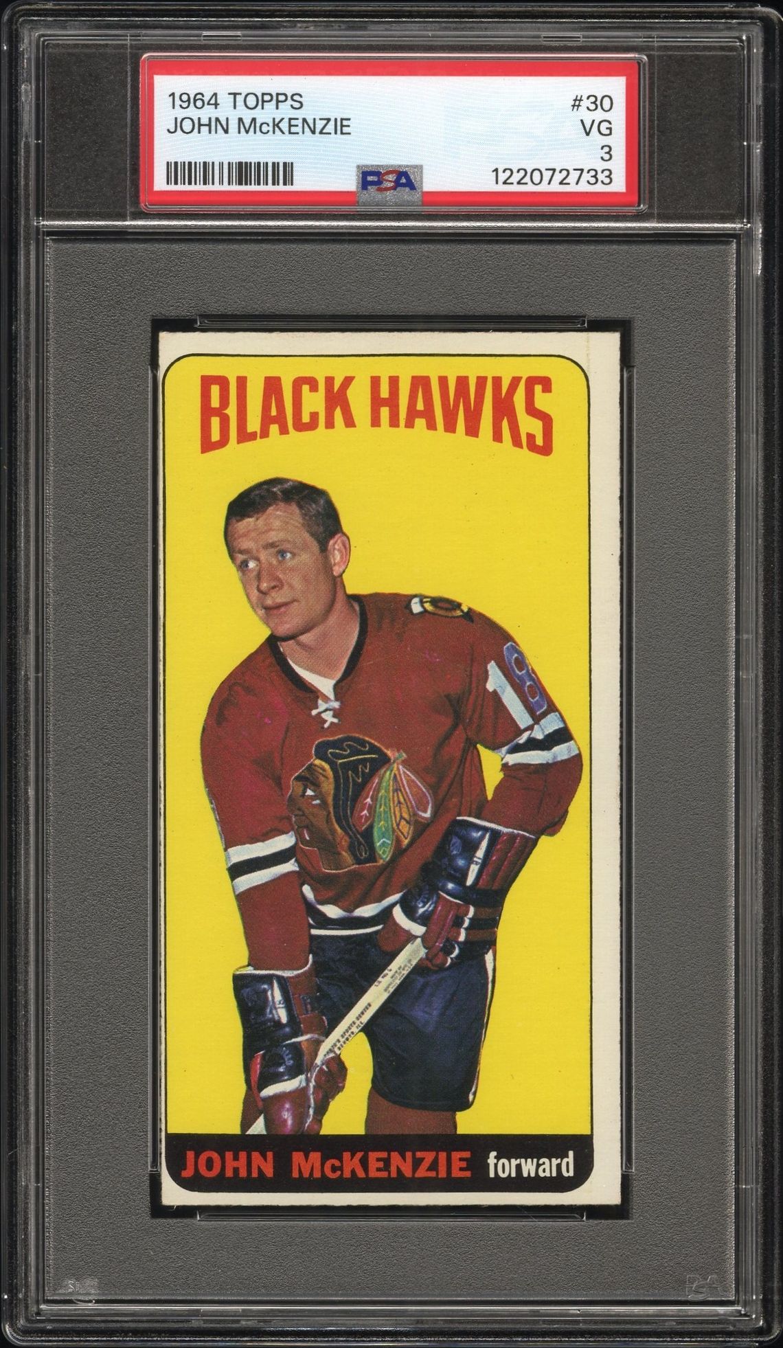 1964 Topps John Mckenzie #30 Vg 3 front