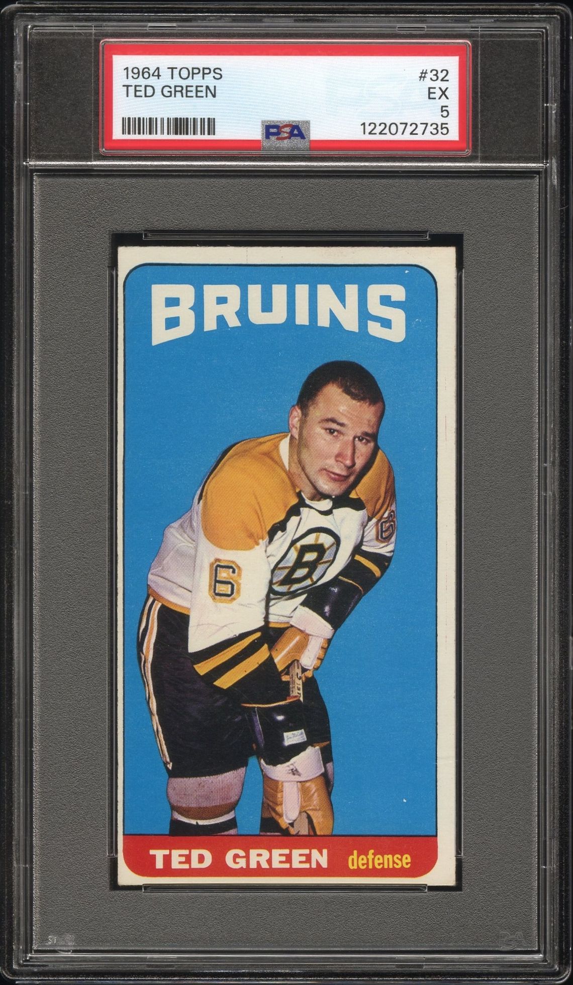 1964 Topps Ted Green #32 Ex 5 front