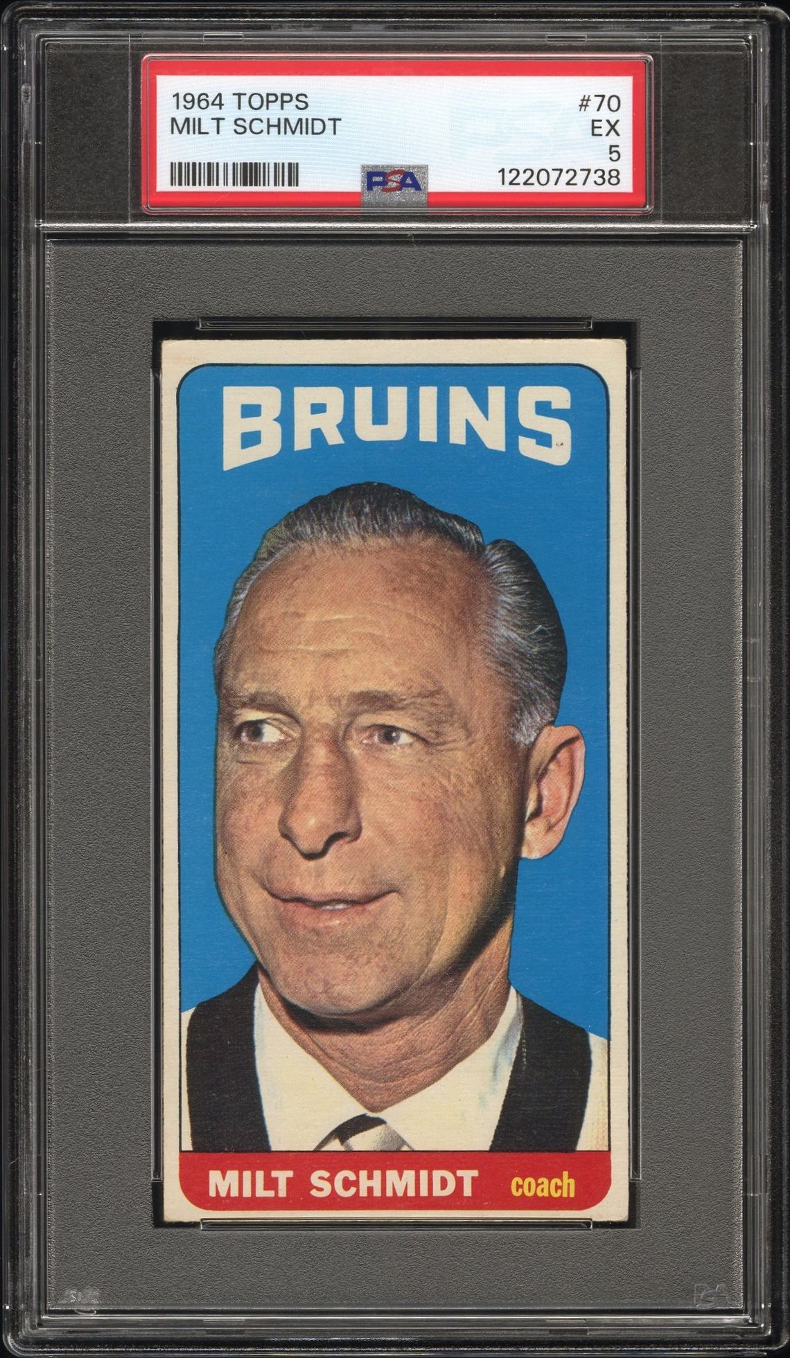 1964 Topps Milt Schmidt #70 Ex 5 front