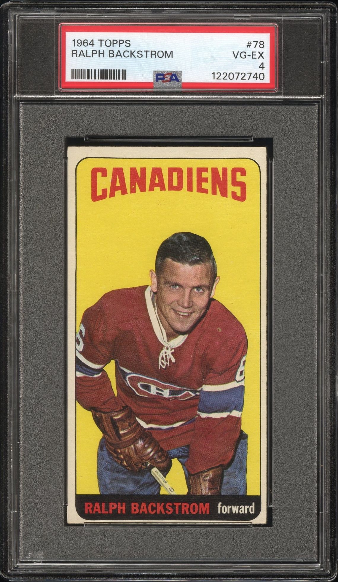 1964 Topps Ralph Backstrom #78 Vg-Ex 4 front
