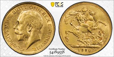 1920-M Sov S-3999 MS62