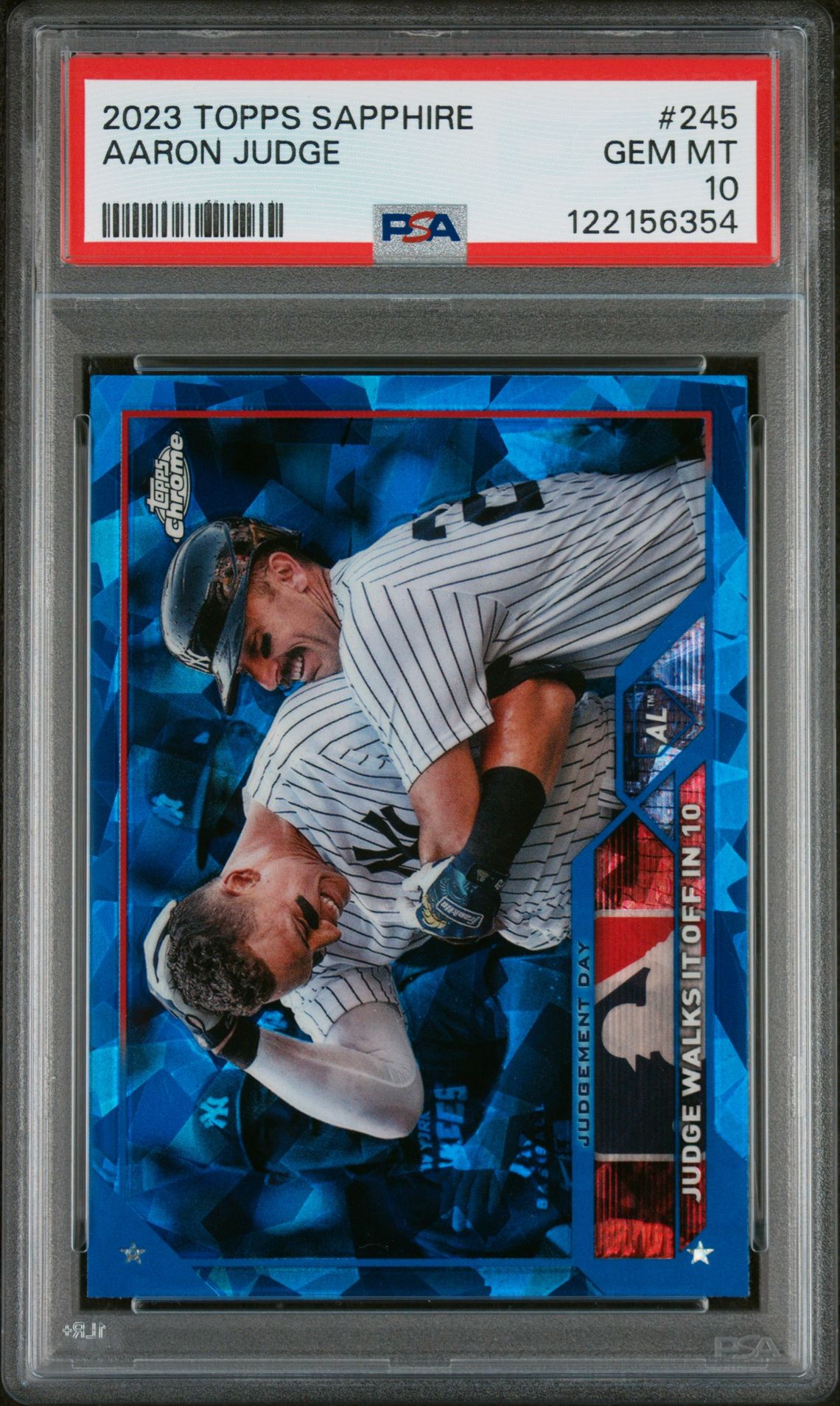 2023 Topps TOPPS CHROME SAPPHIRE #245 Aaron Judge front