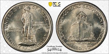 1925 50C Lexington MS64