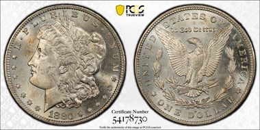1880-S $1 MS64