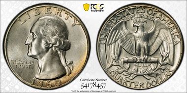 1960 25C Type B Reverse, FS-901 MS66