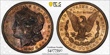 1880-S $1 MS63