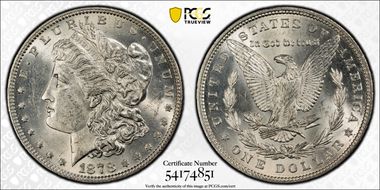 1878 7TF $1 Reverse of 1879 MS63