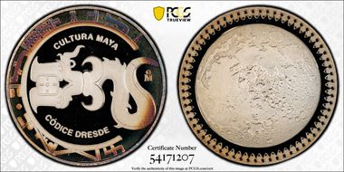 No Date-Mo Medal Dresden Codex 1oz Ag Mexican Culture PR68DCAM