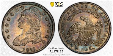 1836 50C O-116, 50/00 AU55