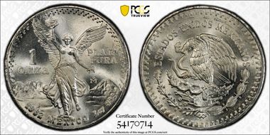 1982-Mo Onza Libertad Ag - DDO MS64