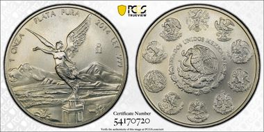 2014-Mo Onza Libertad Ag MS64