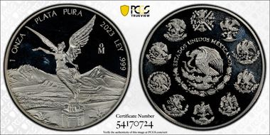 2023-Mo Onza Libertad Ag PR67DCAM