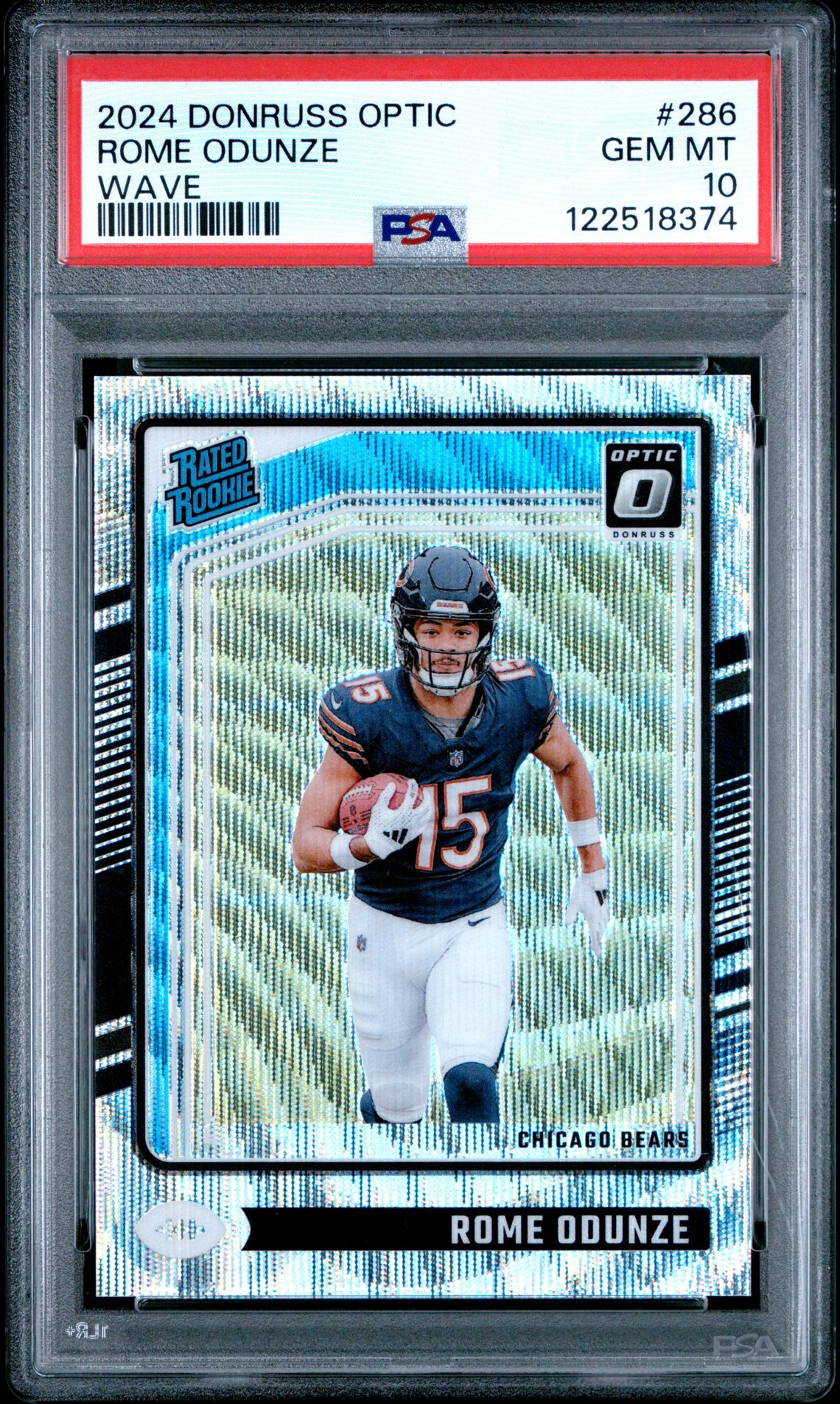 2024 Panini PANINI DONRUSS OPTIC WAVE #286 Rome Odunze front