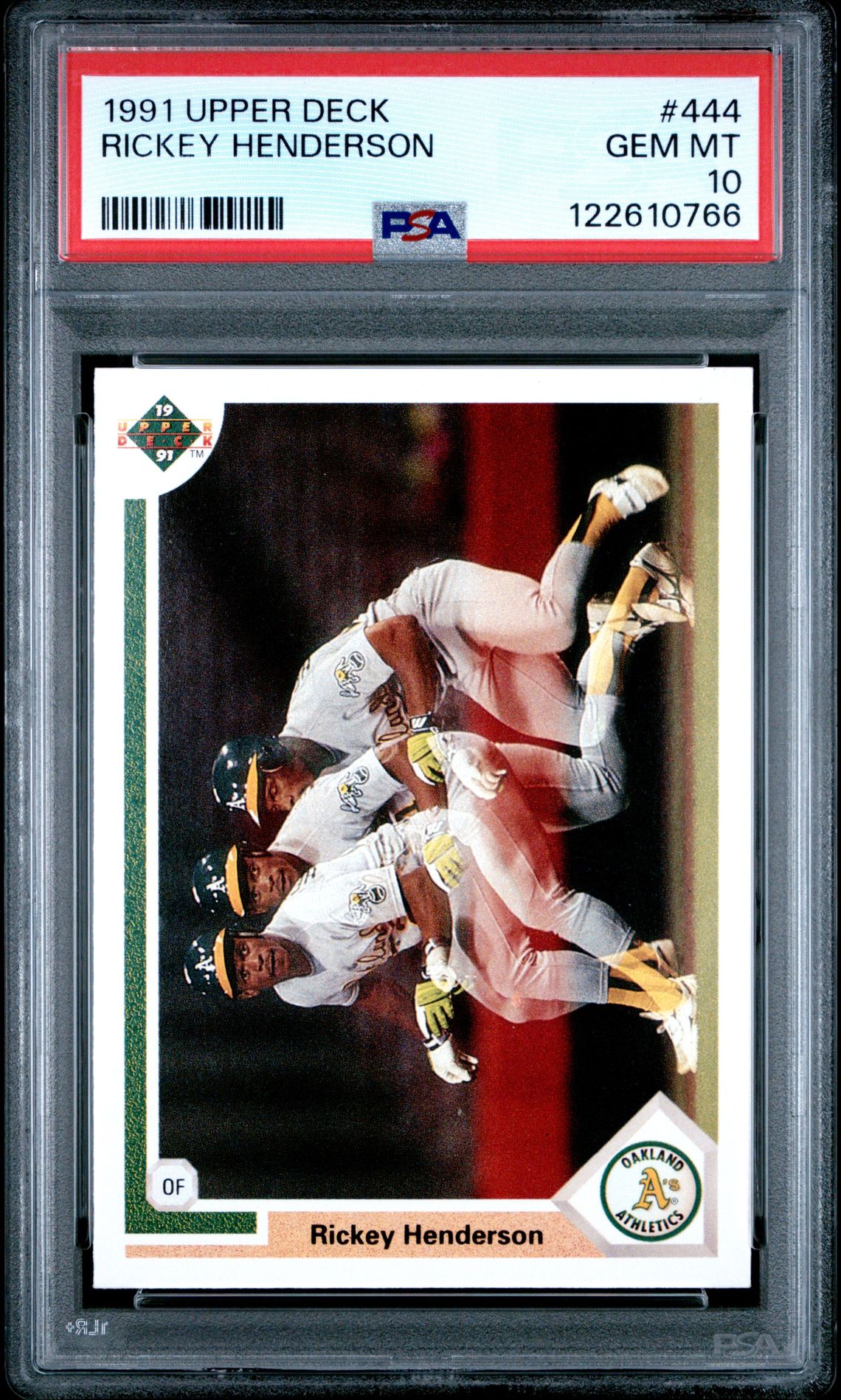 1991 Upper Deck UPPER DECK #444 Rickey Henderson front