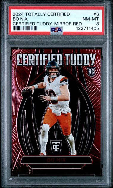 2024 Panini Red #6 Bo Nix front