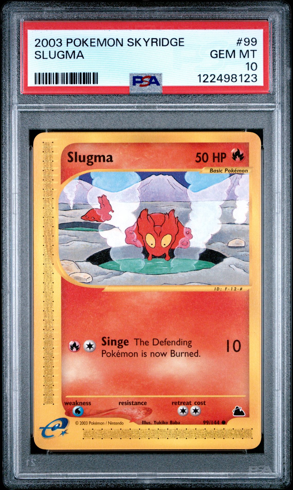 2003 Pokemon POKEMON SKYRIDGE #99 Slugma front
