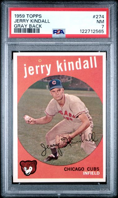 1959 Topps #274 Gray Jerry Kindall front