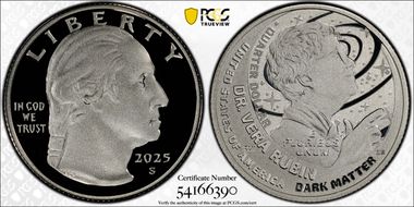 2025-S 25C Dr. Vera Rubin Silver First Strike PR70DCAM