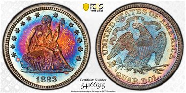 1883 25C PR65+