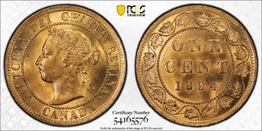 1894 1C MS65RD