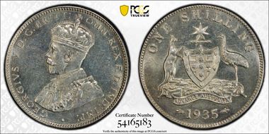 1935(m) Shil KM-26  Ag MS64